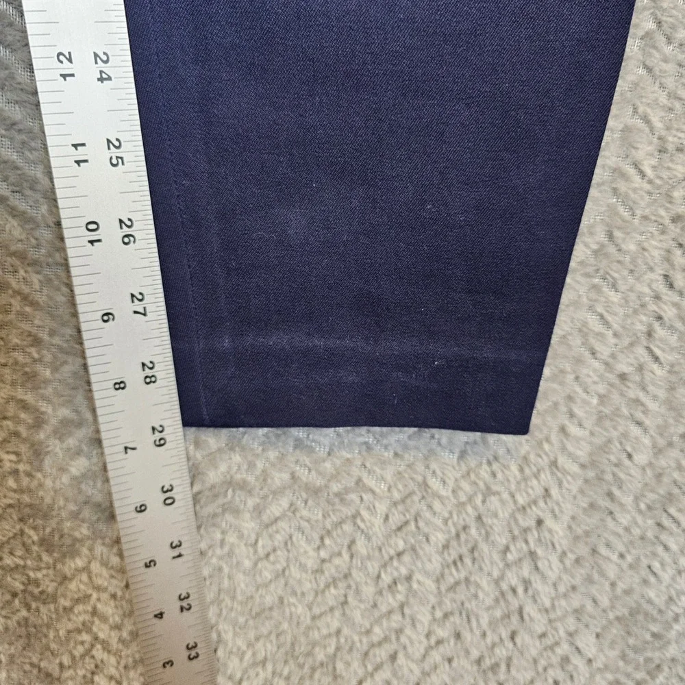J.Crew Minnie Navy Blue Side Zip Slim Stretch Cotton Pants 6T Tall‎ 1532